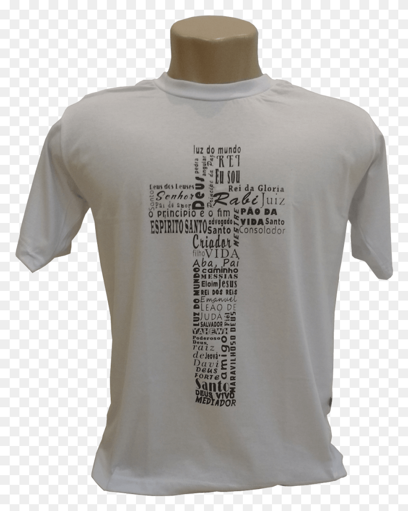 926x1181 Camiseta Cruz Com Nomes Que Revelam Jesus Cristo Nomes Na Cruz De Jesus, Clothing, Apparel, Shirt HD PNG Download