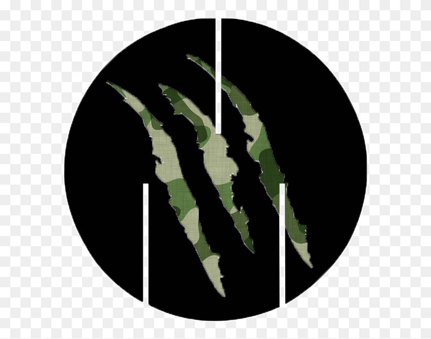 601x601 Camo Claw Marks Rawr Viewer Discretion Is Advised Sign, Hook, Person, Human HD PNG Download