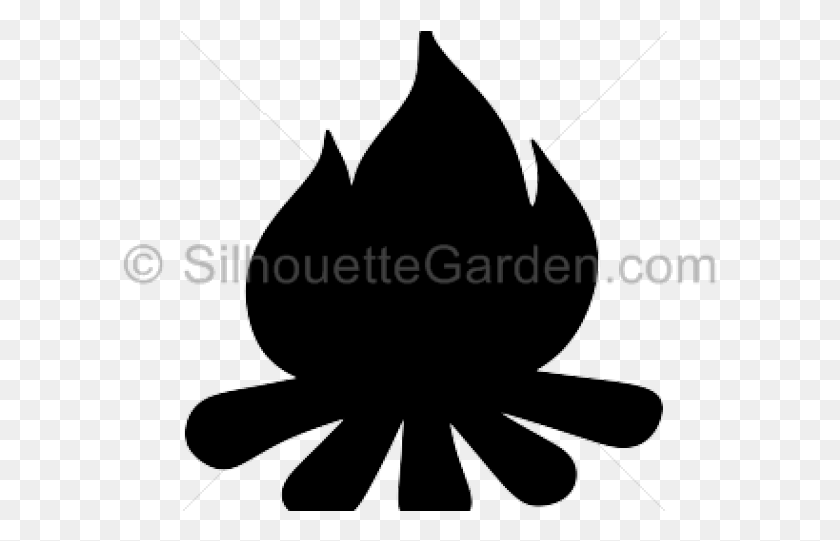 595x481 Camp Fire Clipart Svg Silhouette Campfire Clipart, Symbol, Stencil HD PNG Download