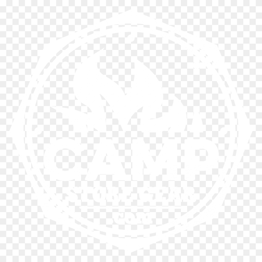 800x800 Camp Store Gear Full Logo In White 800px T Shirt Ideas Camp, Symbol, Trademark, Rug HD PNG Download