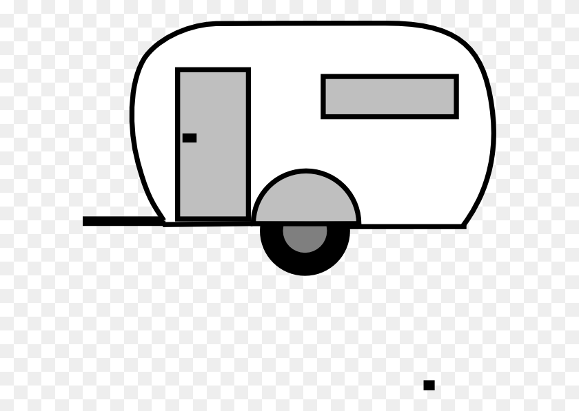 600x537 Camper Trailer Clip Art, Vehicle, Transportation, Van HD PNG Download
