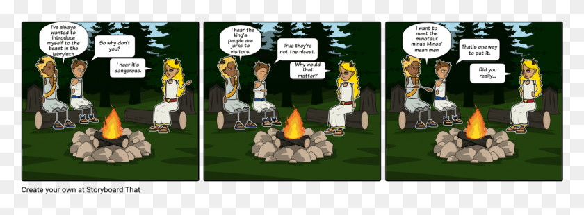 1145x368 Campfire Cartoon, Comics, Book, Person Descargar Hd Png