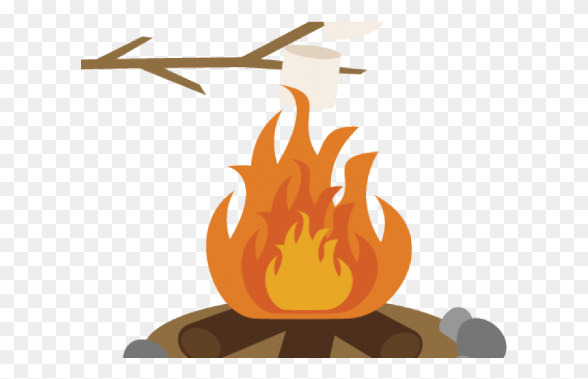 611x481 Campfire With Smores Clipart, Fire, Flame, Bonfire HD PNG Download