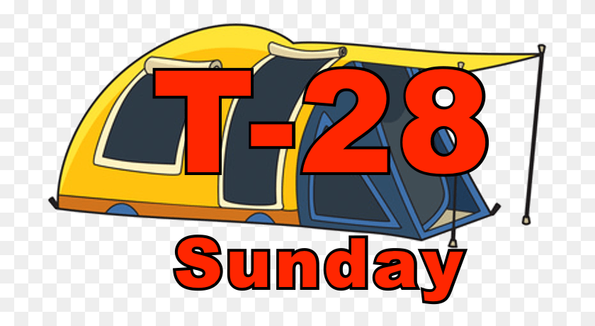 708x400 Campsite T 28 Sunday, Number, Symbol, Text HD PNG Download