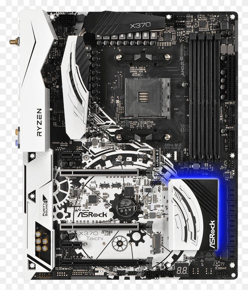 789x932 Can A Dusty Pc Cause Motherboard Spark On Startup Asrock Taichi X370 Motherboard, Computer, Electronics, Hardware HD PNG Download