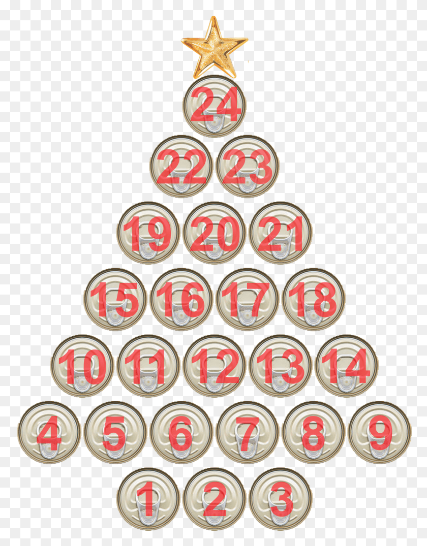2077x2705 Can Christmas Tree Star Reverse Advent Calendar 2017, Text, Symbol, Logo HD PNG Download
