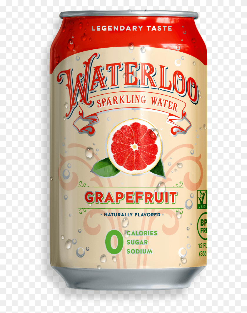 580x1005 Can Grapefruit Waterloo Sparkling Water, Citrus Fruit, Produce, Fruit HD PNG Download
