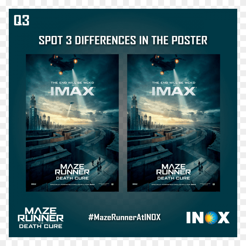 1200x1200 Can You Spot Three Differences In The Poster Reply Maze Runner 3 Poster, Advertisement, Flyer, Paper HD PNG Download
