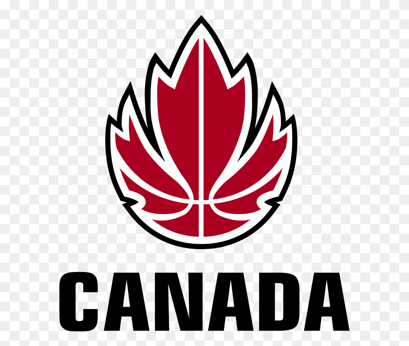 597x651 Логотип Канады Баскетбол, Завод, Символ, Товарный Знак Hd Png Скачать