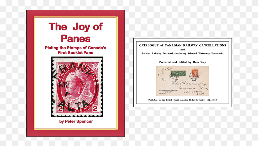 671x418 Canada Booklet Pane Railway Postmark Books Bnaps Circle, Text, Label, Postage Stamp HD PNG Download