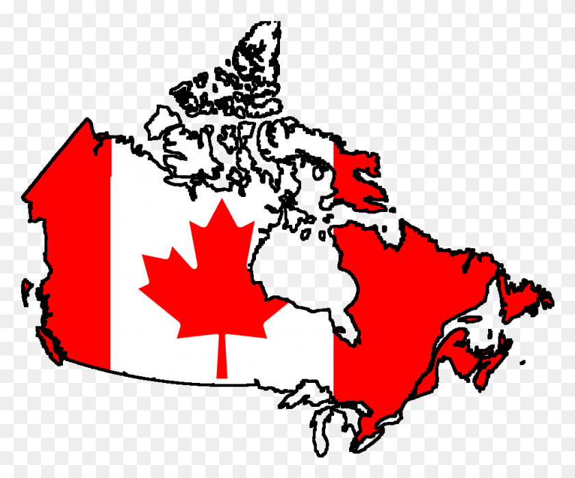 957x785 Канадский Контурный Флаг Канадский Флаг На Канаде, Лист, Растение, Дерево Hd Png Скачать