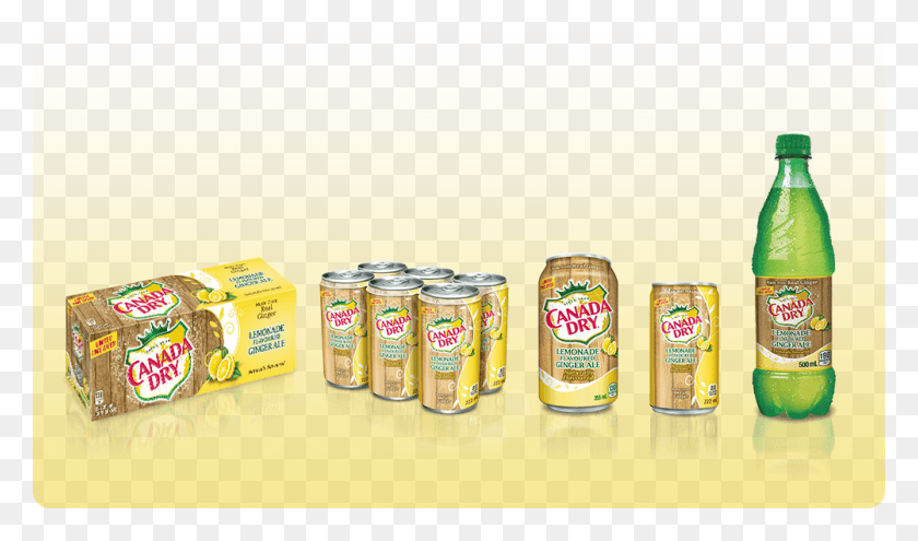 1002x560 Канада Dry Club Soda Lemon Lime Products В Коробке И Canada Dry, Консервы, Банка, Алюминий, Hd Png Скачать