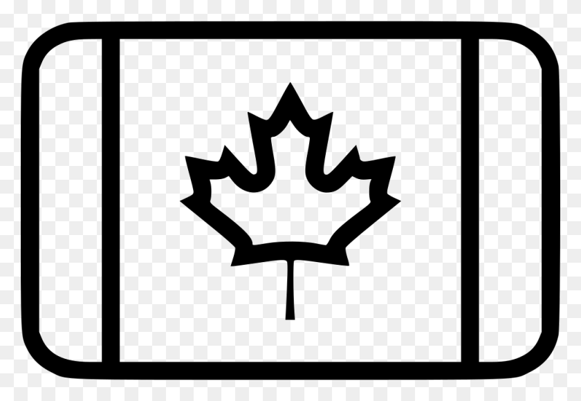 980x654 Флаг Канады Комментарии Английский И Французский Канада, Трафарет, Символ, Растение Hd Png Скачать