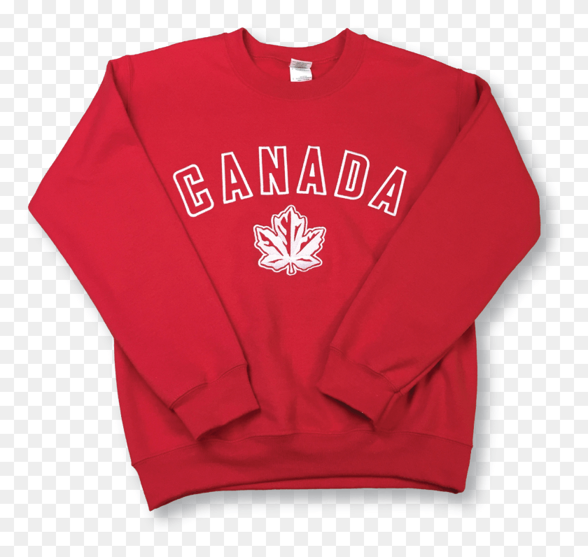 1800x1699 Canada Maple Leaf Sweatshirt, Clothing, Apparel, Sweater HD PNG Download