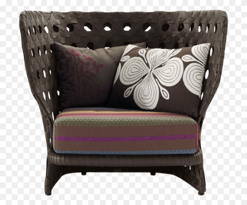717x637 Canasta Armchair, Furniture, Chair, Cushion HD PNG Download