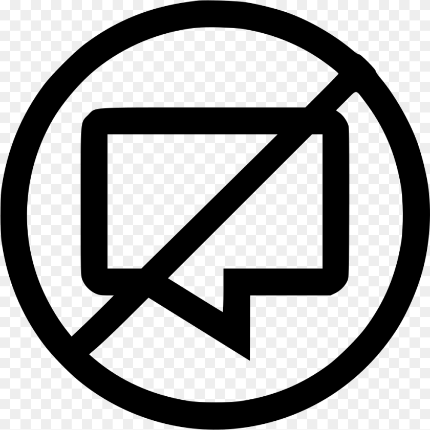 Cancel Chat Close Message No Ui Notification No Notification Icon, Sign, Symbol Sticker PNG