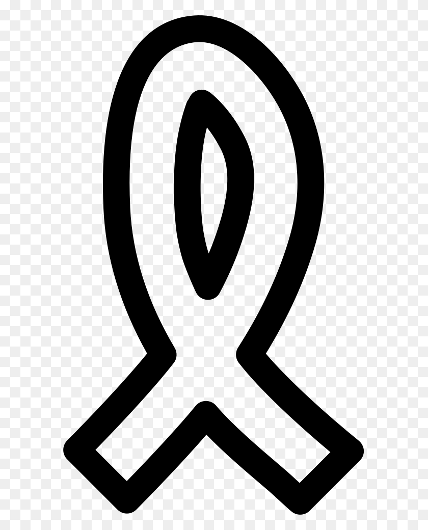 591x980 Cancer Ribbon Hand Drawn Outline Comments Emblem, Text, Label, Symbol HD PNG Download