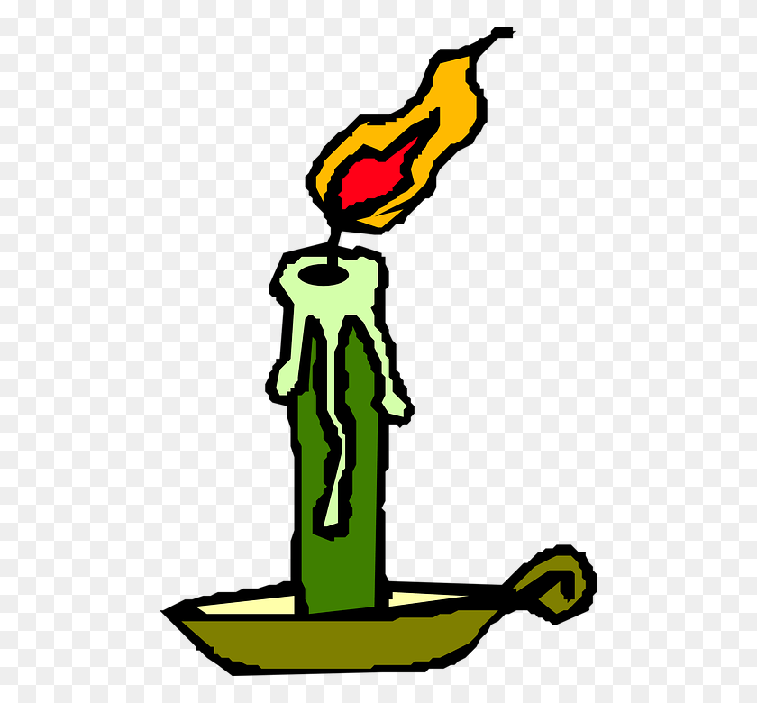 485x720 Candle Burning Flame Green Windy Scary Cosy Burning Candle Clip Art, Light, Hand, Poster HD PNG Download