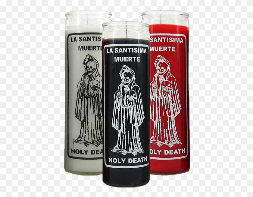 424x597 Candles Mexico And Santa Muerte Image Santa Muerte, Absinthe, Liquor, Alcohol HD PNG Download