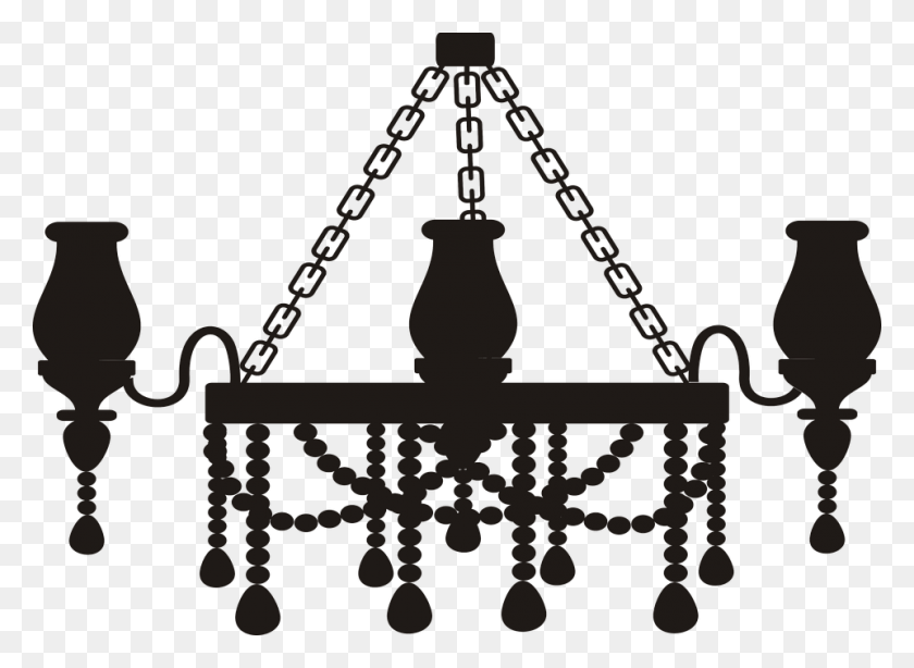 960x683 Candlestick Ceiling Lamp Silhouette Black Chandelier Silhouette, Scale, Bronze HD PNG Download