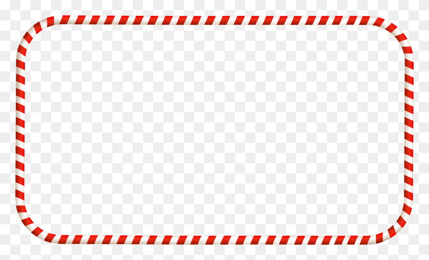 7883x4556 Candy Cane Christmas Picture Frames Clip Art Candy Cane Frame, Fence, Rug, Barricade HD PNG Download
