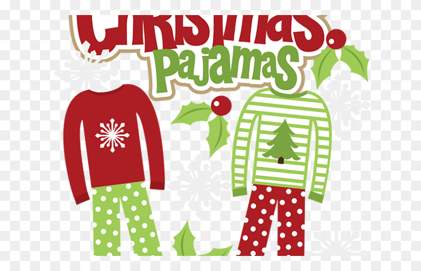 Candy Cane Clipart Pajamas Christmas Pajama Party Banner, Elf, Tree, Plant ...