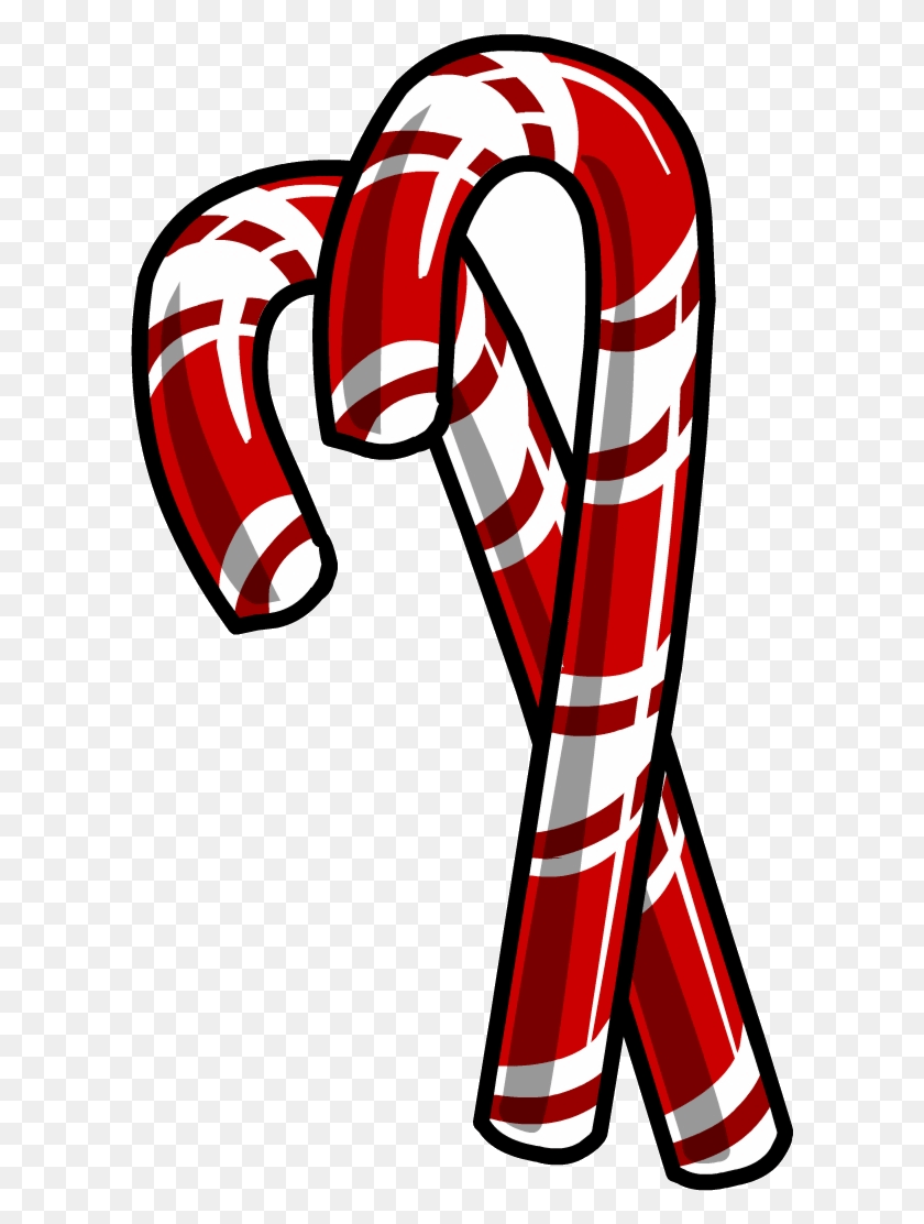 603x1052 Candy Cane Clipart Party Club Penguin Free Transparent Candy Cane, Sweets, Food, Confectionery HD PNG Download