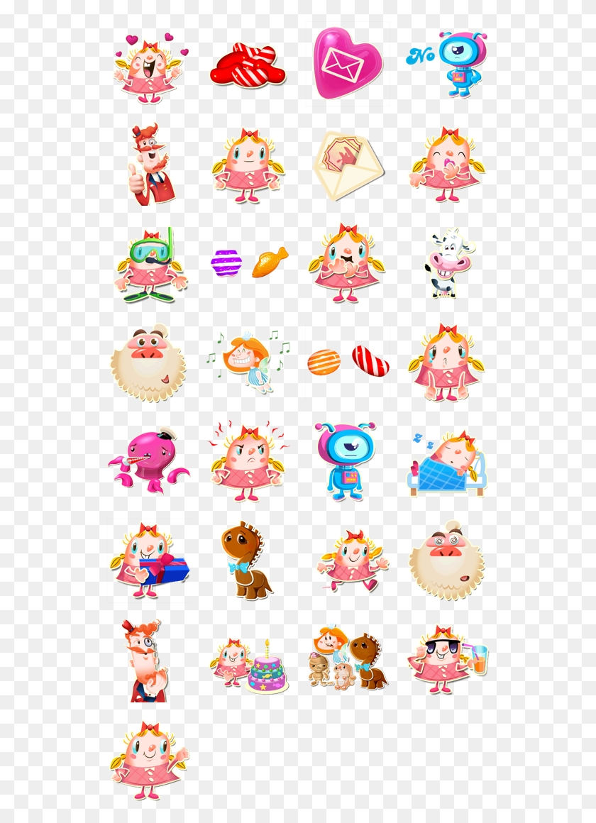 540x1100 Candy Crush Facebook Stickers Characters Candy Crush Friends, Text, Number, Symbol HD PNG Download