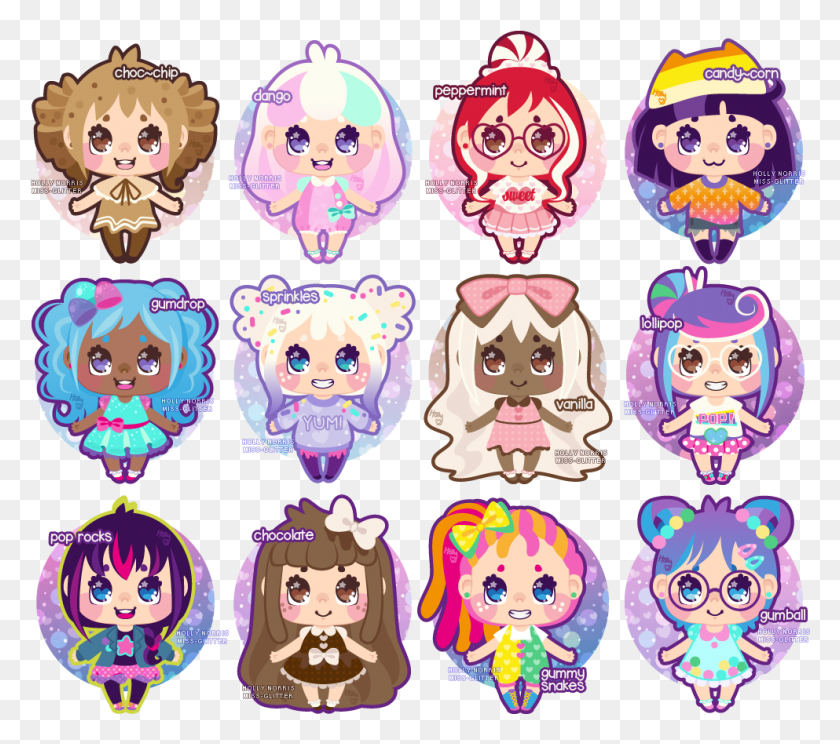 993x872 Candy Girl Adoptables Candy Girl Drawing, Label, Text, Pattern HD PNG Download