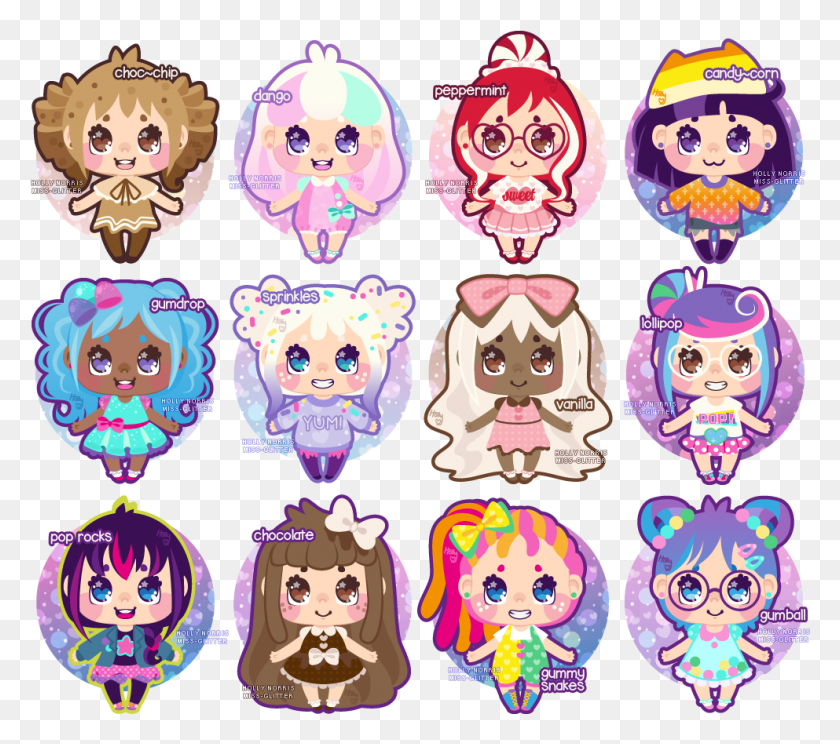 993x872 Candy Girl Adoptables Candy Girl Dibujo, Etiqueta, Texto, Patrón Hd Png