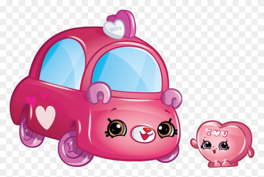 1106x716 Candy Heart Car Ltbrgt Shopkins Cutie Cars Heart, Toy, Transportation, Vehicle HD PNG Download