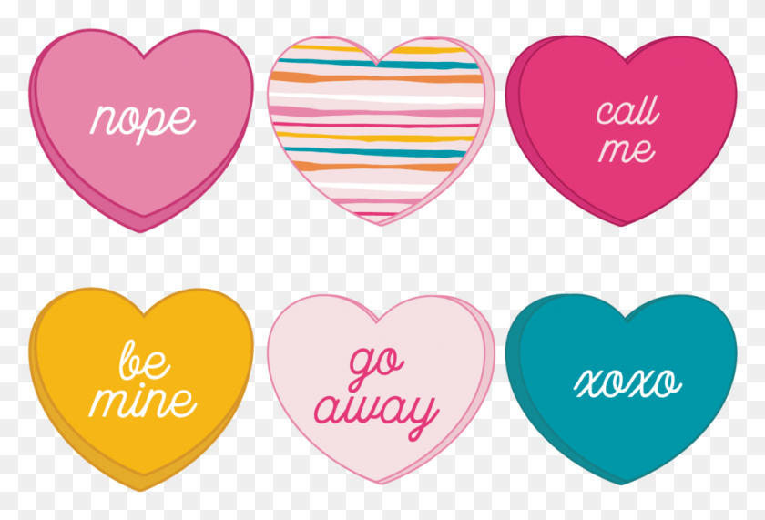 963x632 Candy Heart Illustrations Heart, Plectrum, Rubber Eraser, Label HD PNG Download