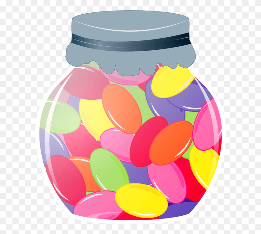 620x693 Candy Jar Jelly Bean Jar Clipart, Food, Balloon, Ball HD PNG Download