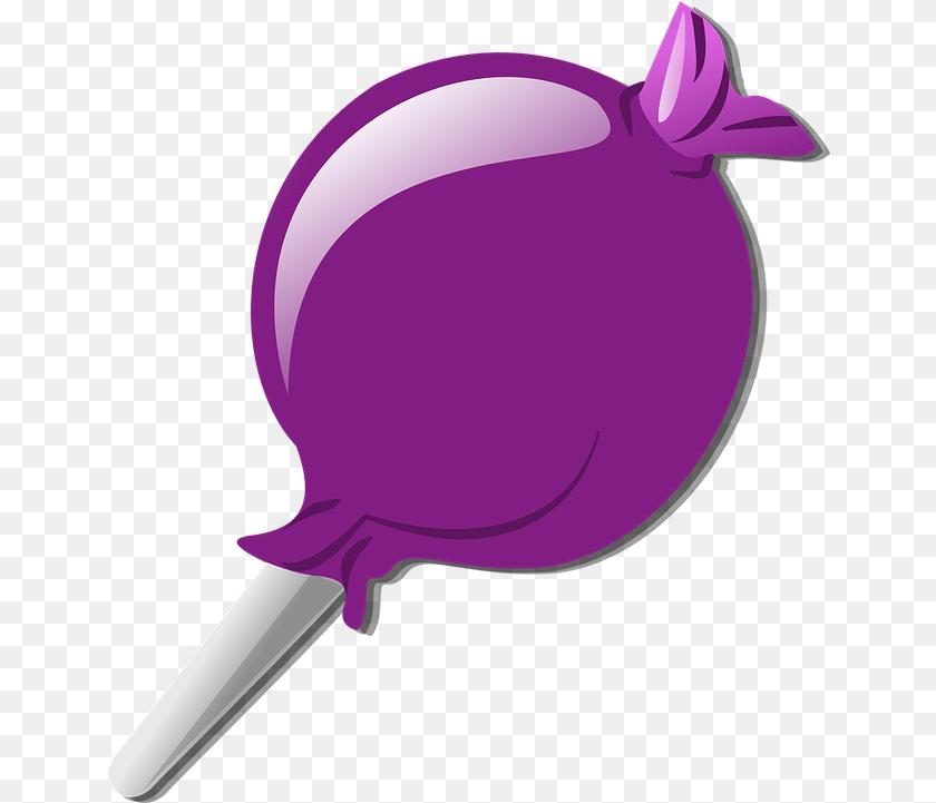 649x721 Candy Lollipop Sweet Purple Candy Clipart, Food, Sweets, Animal, Fish Sticker PNG