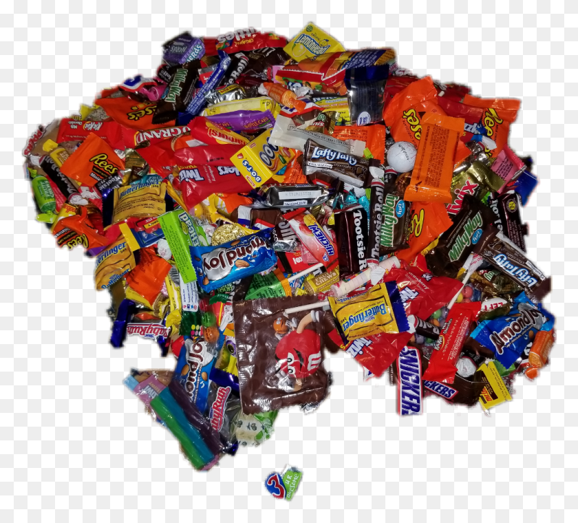 1024x919 Candy Pile Halloween Sugar Lots Montículo Pila De Caramelo De Caramelo, Comida, Juguete, Dulces Hd Png