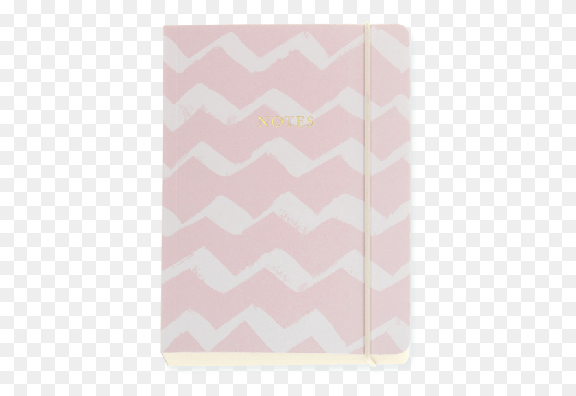 378x517 Candy Pink White Zigzag Chunky Notebook With Elastic Triangle, Rug, Paper, Text HD PNG Download