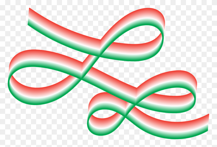 960x626 Cane Christmas Svg Swirl Red Green Blend Red And Green, Graphics, Knot HD PNG Download