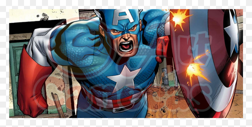 1601x750 Descargar Png Caneca Dos Vingadores Modelo 22 Caneca Dos Vingadores Capitán América Fighting Avengers Cartoon, Casco, Ropa, Vestimenta Hd Png