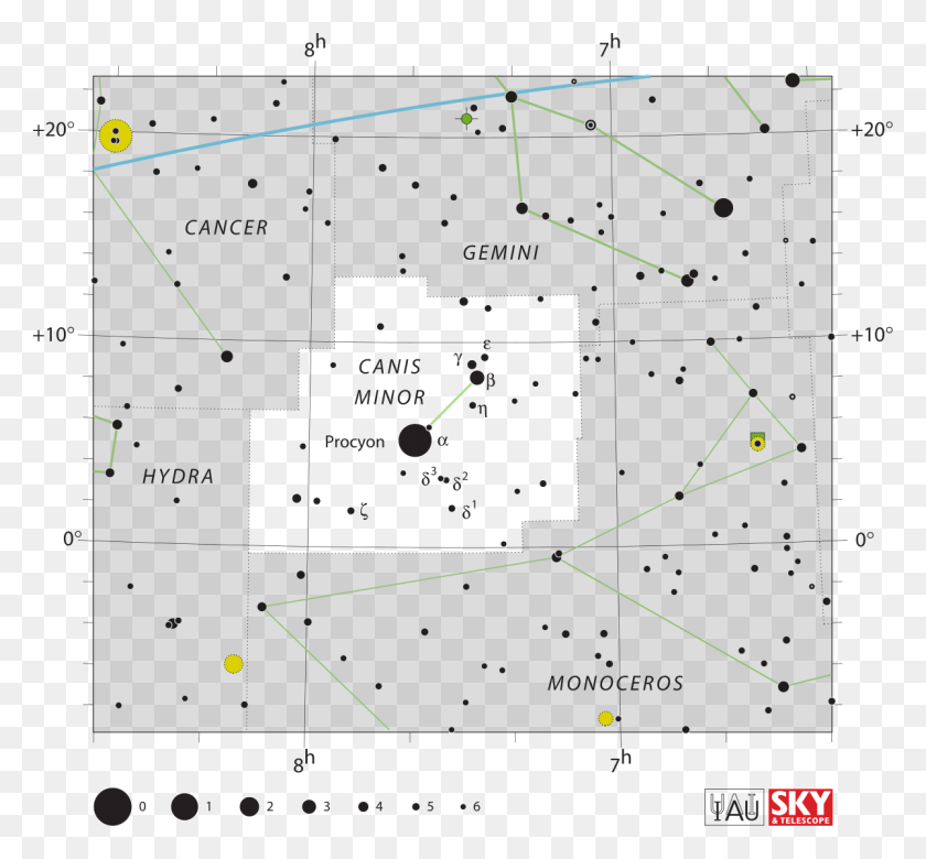 1200x1108 Canis Minor Canis Minor Star Chart, Nature, Outdoors, Astronomy HD PNG Download