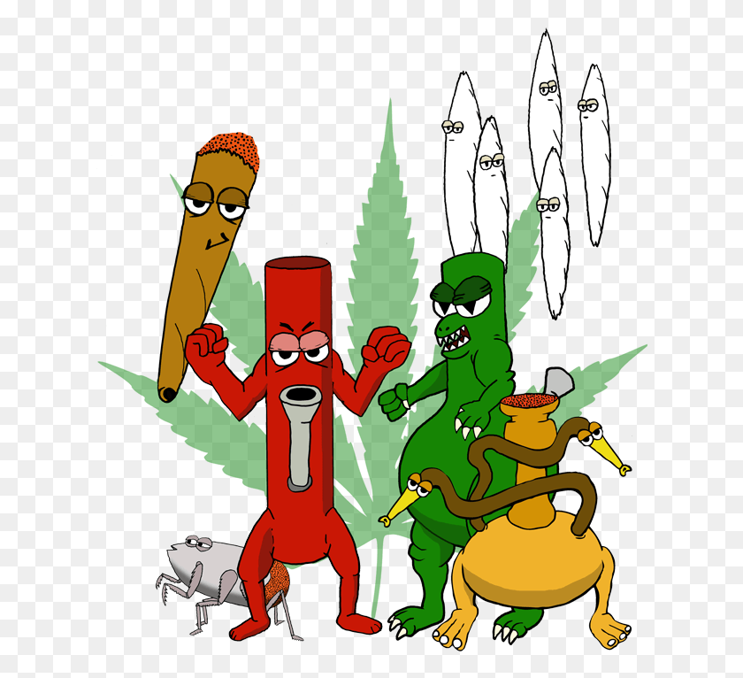 624x706 Cannabis Stoner Film Smoking Cartoon Fictional Cannabis Leaf, Poster, Advertisement, Nutcracker HD PNG Download