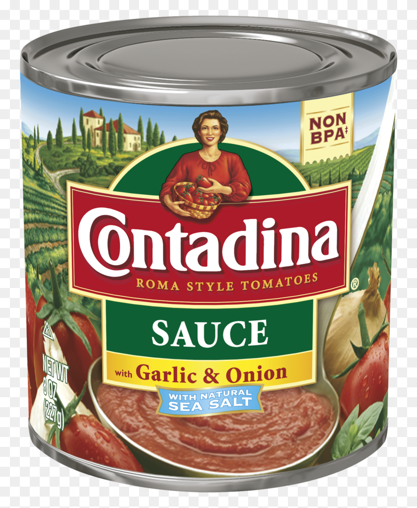 763x963 Canned Tomato Sauce Contadina, Person, Human, Canned Goods HD PNG Download