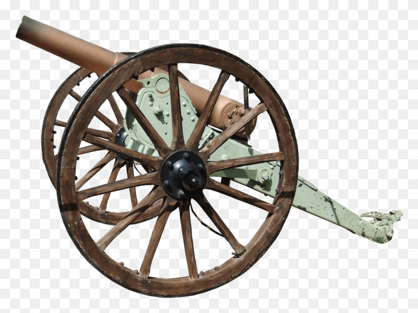 1257x918 Cannon Transparent Image Cannon, Wheel, Machine, Weapon HD PNG Download