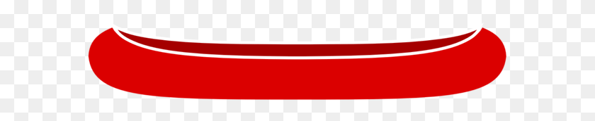 593x112 Canoe Clipart Red Canoe, Rowboat, Boat, Vehicle HD PNG Download