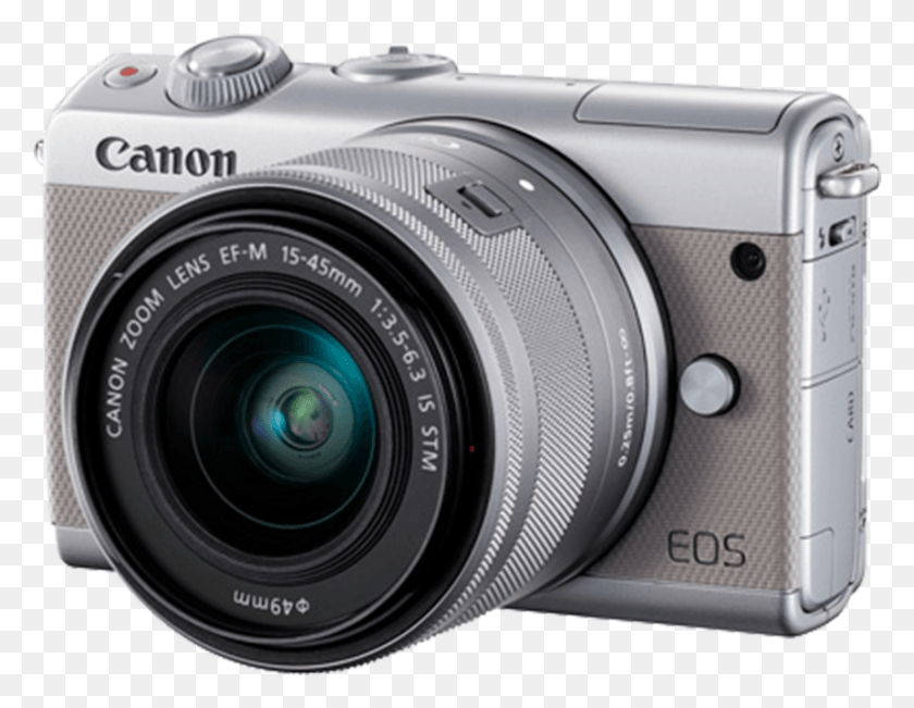 862x654 Canon Eos M100 Ef M 15 45mm Eos M100 Grey, Camera, Electronics, Digital Camera HD PNG Download