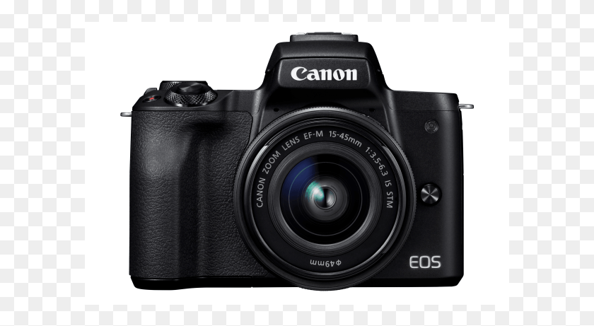 601x401 Canon Eos M50 С 15 45-Миллиметровыми Черными Профессиональными Фотоаппаратами Canon, Фотоаппаратом, Электроникой, Цифровой Камерой Png Скачать