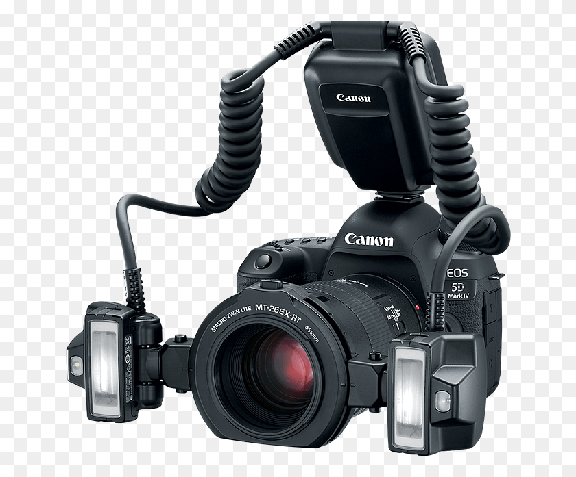 650x637 Canon Mt 26ex Rt Macro Twin Lite Flash Unit Twin Flash Canon, Camera, Electronics, Digital Camera HD PNG Download