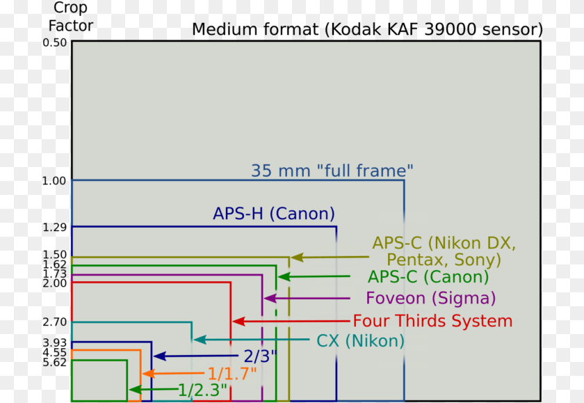 Canon Nikonsony Pentax Panasonic Sensor Size Comparison Full Frame Vs Aps C Size, Diagram Clipart PNG