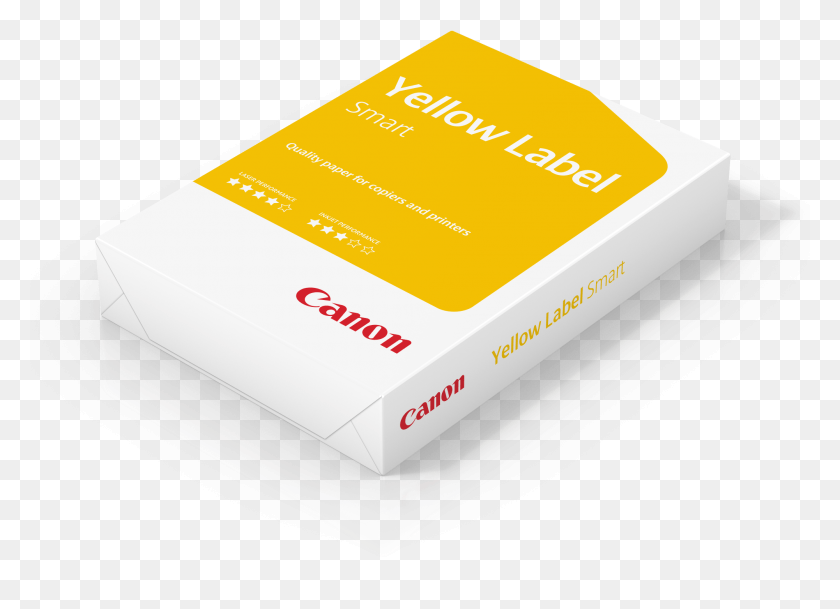2001x1409 Canon Yellow Label 80gsm Canon Yellow Label Smart, Text, Paper, Business Card HD PNG Download