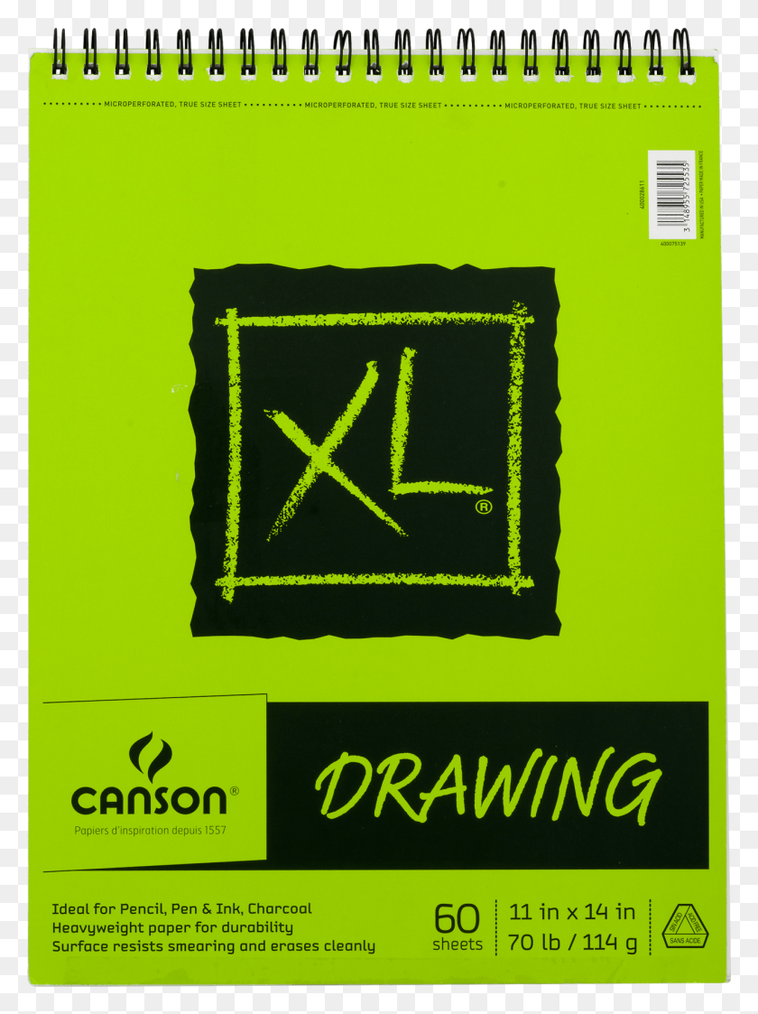 1321x1801 Canson Xl Recycled Paper 11 X 14 60 Sheet Drawing Pad Canson Oil And Acrylic Paper, Text, Number, Symbol HD PNG Download
