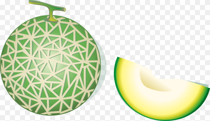 Cantaloupe Clipart, Food, Fruit, Plant, Produce Sticker PNG